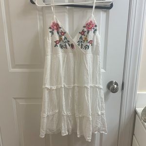White floral dress